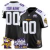 Minnesota Vikings Kings Of The North Patch Vapor Limited Custom Jersey V3 – All Stitched – Black Alternate Jersey