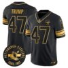Pittsburgh Steelers Throwback 1933 Patch Gold Vapor Limited Jersey – All Stitched – Black Gold – Donald Trump Jersey
