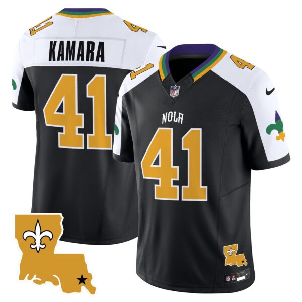 Saints 2024 New Orleans City Vapor Limited Jersey – All Stitched – Alternate – Alvin Kamara Jersey