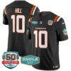 Dolphins 50th & Don Shula 347 Memorial Patch Vapor Limited Jersey – All Stitched – Black – Tyreek Hill Jersey