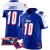Patriots 1996 Throwback State Patch Vapor Jersey – All Stitched – Royal Alternate – Mac Jones Jersey