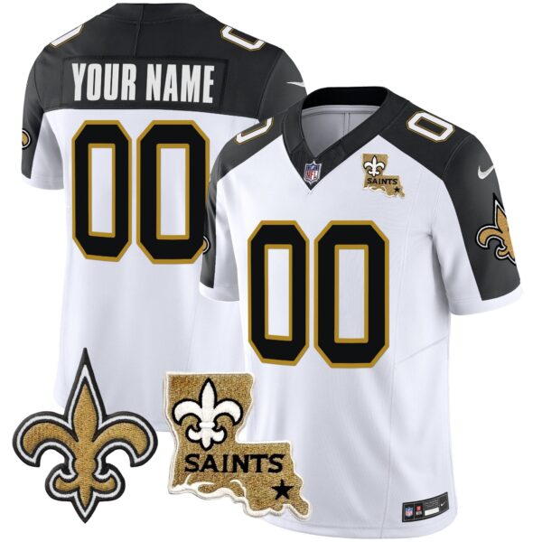 Saints 1987 Legacy Vapor Custom Jersey V2 – All Stitched – Inverted Jersey