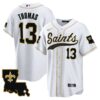 Saints 1987 Legacy Cool Base Jersey – All Stitched – White – Michael Thomas Jersey