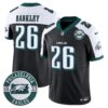 Eagles 2024 Vapor Limited Jersey – Est. 1933 Patch – All Stitched – Black Alternate – Saquon Barkley Jersey