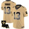 Saints 1987 Legacy Arch Smoke Jersey – All Stitched – Gold – Michael Thomas Jersey