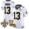 Saints Vapor Limited Jersey – New Orleans Patch – All Stitched – White – Michael Thomas Jersey