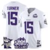 Minnesota Vikings Kings Of The North Patch Vapor Limited Jersey V3 – All Stitched – Winter Warrior – Dallas Turner Jersey