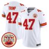 Chiefs 2024 Lamar Hunt Patch Vapor Limited Jersey – All Stitched – White – Donald Trump Jersey