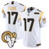 Los Angeles Rams 2024 Gold Vapor Limited Jersey – All Stitched – White – Puka Nacua Jersey