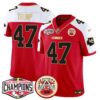 Chiefs 2024 AFC West Division Champions Patch Vapor Limited Jersey – All Stitched – Red Alternate – Donald Trump Jersey