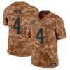 Kansas City Chiefs 2024 Salute to Service Vapor Limited Jersey – All stitched – Brown Camo – Rashee Rice Jersey