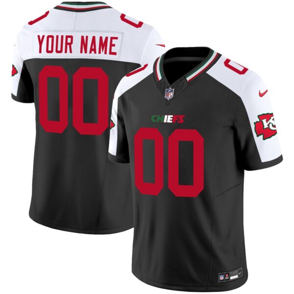 Chiefs Mexico Vapor Limited Custom Jersey – All Stitched – Black Alternate Jersey