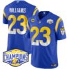 Los Angeles Rams 2024 NFC West Division Champions Vapor Limited Jersey – All Stitched – Royal – Kyren Williams Jersey