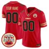 Chiefs 2024 Lamar Hunt Patch Vapor Limited Custom Jersey – All Stitched – Black Red Jersey