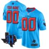 Houston Texans 2024 Texas Patch Game Custom Jersey – All Stitched – Blue Jersey