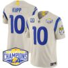 Los Angeles Rams 2024 NFC West Division Champions Vapor Limited Jersey – All Stitched – Bone – Cooper Kupp Jersey