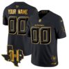 Houston Texans 2024 Texas Patch Gold Vapor Limited Custom Jersey – All Stitched – Black Gold Jersey