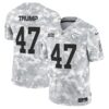 Kansas City Chiefs 2024 Salute to Service Vapor Limited Jersey – All stitched – Arctic Camo – Donald Trump Jersey