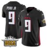 Outkast x Atlanta Falcons 2024 Vapor Limited Jersey – All Stitched – Black – Michael Penix Jr. Jersey
