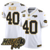 Buffalo Bills 2024 Bills Mafia Patch Gold Vapor Limited Jersey – All Stitched – White Gold – Von Miller Jersey