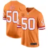 Mens Tampa Bay Tampa Bay Buccaneers Throwback Game Jersey Vita Vea Jersey Creamsicle