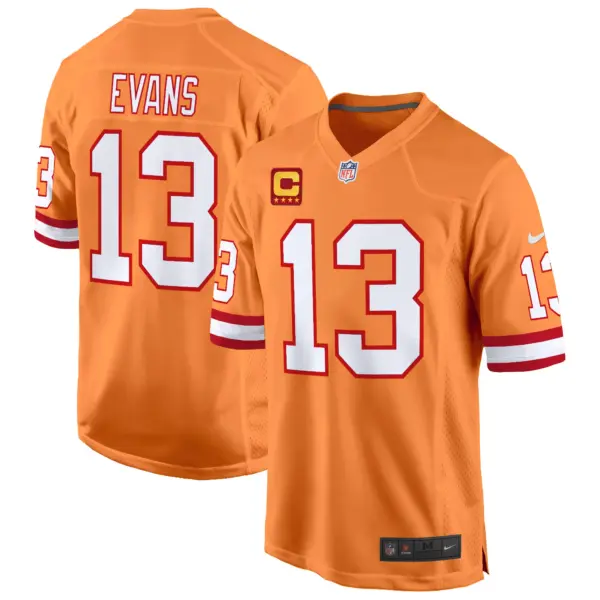 Mens Tampa Bay Tampa Bay Buccaneers Throwback Game Jersey Mike Evans Jersey Creamsicle