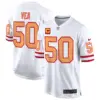 Mens Tampa Bay Tampa Bay Buccaneers Throwback Game Jersey Vita Vea Jersey White