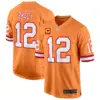Mens Tampa Bay Tampa Bay Buccaneers Throwback Game Jersey Tom Brady Jersey Creamsicle