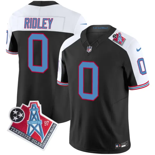 Mens Tennessee Titans 1997 Throwback Limited Vapor Limited Jersey Calvin Ridley Jersey Black Alternate