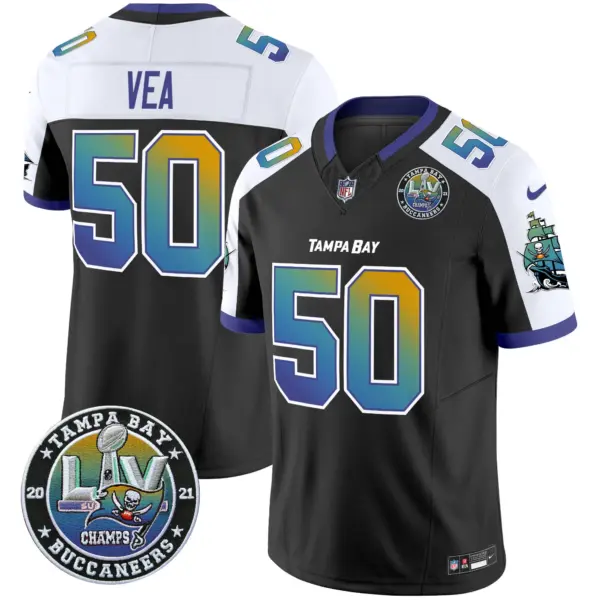 Mens Tampa Bay Buccaneers Tampa City Super Bowl LIV Patch Vapor Limited Jersey Vita Vea Jersey Alternate