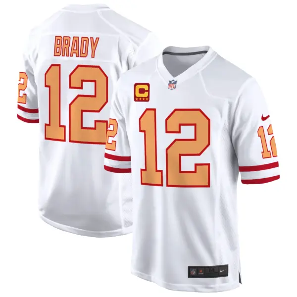 Mens Tampa Bay Tampa Bay Buccaneers Throwback Game Jersey Tom Brady Jersey White