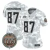 Womens Minnesota Vikings 2024 Salute To Service Establishment Year Patch Vapor Limited Jersey TJ Hockenson Jersey Navy
