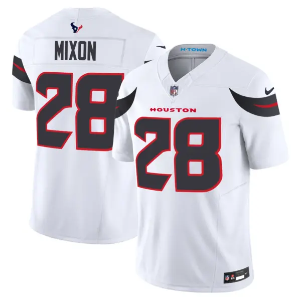 Mens Houston Texans 2024 Vapor Limited Jersey Joe Mixon Jersey White