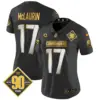 Womens Washington Commanders 90Th Anniversary Patch Gold Vapor Limited Jersey Terry Mclaurin Jersey Black Limited