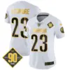 Womens Washington Commanders 90Th Anniversary Patch Gold Vapor Limited Jersey Marshon Lattimore Jersey White Gold