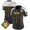 Womens Washington Commanders 90Th Anniversary Patch Gold Vapor Limited Jersey Robinson Jr Jersey Alternate