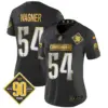 Womens Washington Commanders 90Th Anniversary Patch Gold Vapor Limited Jersey Bobby Wagner Jersey Black Limited
