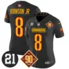 Womens Washington Commanders 90Th Sean Taylor Patch Vapor Limited Jersey Robinson Jr Jersey Black