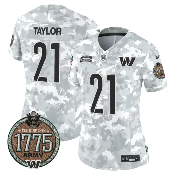 Womens Washington Commanders 2024 Salute To Service Establishment Year Patch Vapor Limited Jersey Sean Taylor Jersey Army
