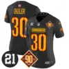 Womens Washington Commanders 90Th Sean Taylor Patch Vapor Limited Jersey Austin Ekeler Jersey Black