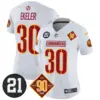 Womens Washington Commanders 90Th Sean Taylor Patch Vapor Limited Jersey Austin Ekeler Jersey White