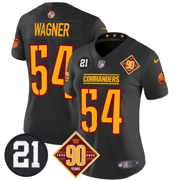 Womens Washington Commanders 90Th Sean Taylor Patch Vapor Limited Jersey Bobby Wagner Jersey Black