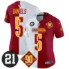 Womens Washington Commanders 90Th Sean Taylor Patch Vapor Limited Jersey Jayden Daniels Jersey Half