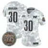 Womens Washington Commanders 2024 Salute To Service Establishment Year Patch Vapor Limited Jersey Auskin Ekeler Jersey Navy