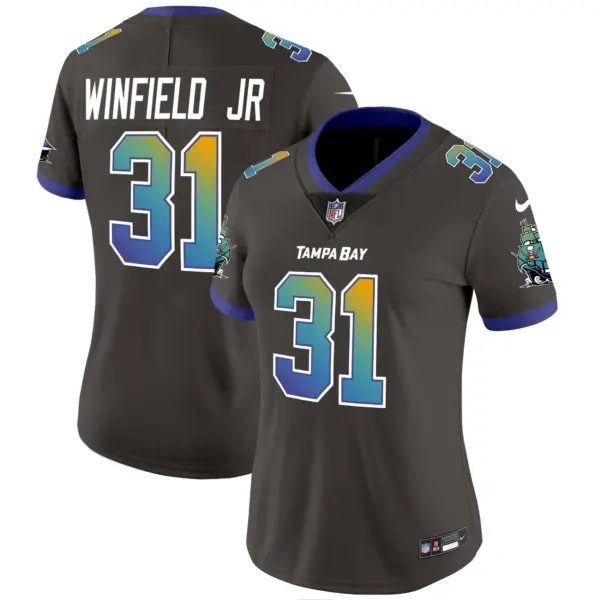 Womens Tampa Bay Buccaneers Tampa City Vapor Limited Jersey Antoine Winfields Jr Jersey Pewter