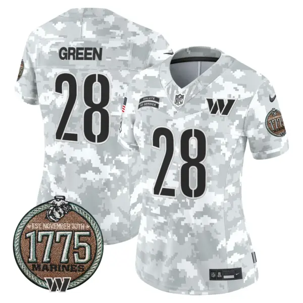 Womens Washington Commanders 2024 Salute To Service Establishment Year Patch Vapor Limited Jersey Darrell Green Jersey Marines