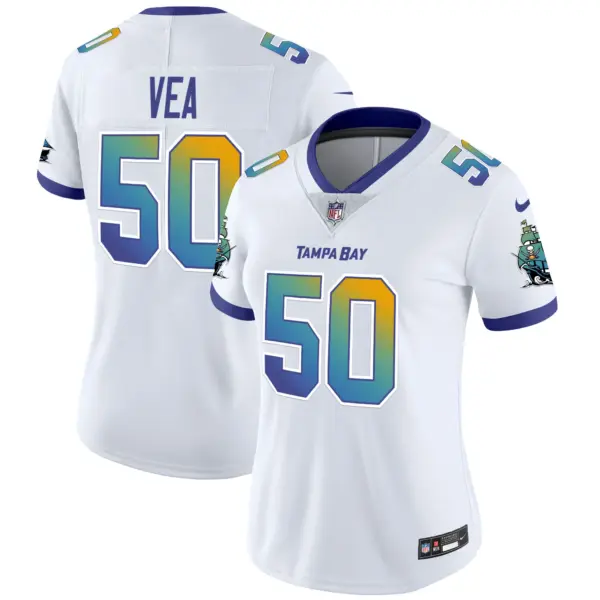 Womens Tampa Bay Buccaneers Tampa City Vapor Limited Jersey Vita Vea Jersey White