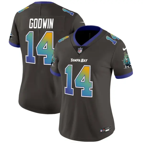 Womens Tampa Bay Buccaneers Tampa City Vapor Limited Jersey Chris Godwin Jersey Pewter
