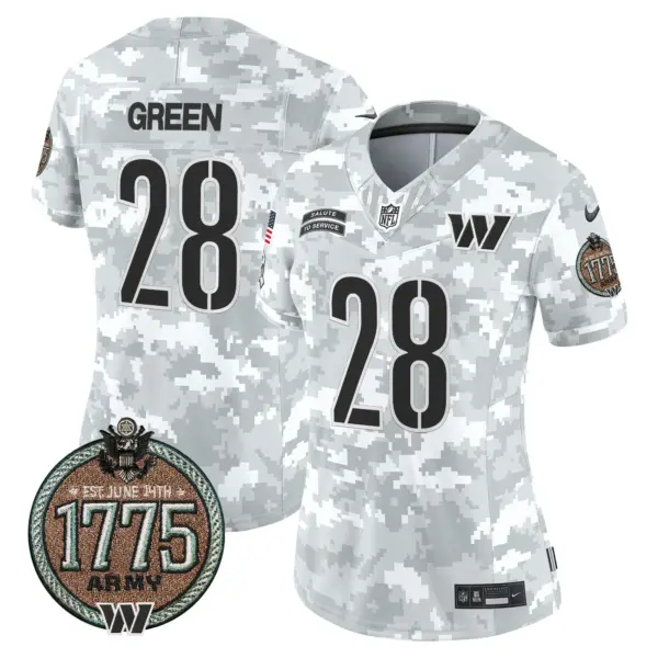 Womens Washington Commanders 2024 Salute To Service Establishment Year Patch Vapor Limited Jersey Darrell Green Jersey Army