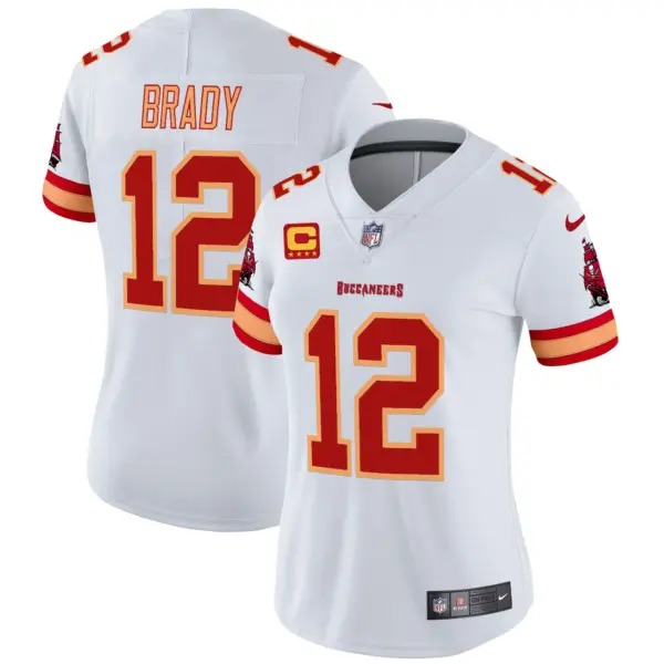 Womens Tampa Bay Buccaneers Throwback Vapor Limited Jersey V3 Tom Brady Jersey White